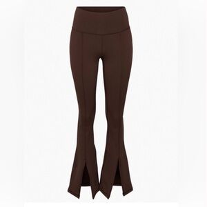 TnaAction™ Split Hi-Rise Long Legging - Size Small Brown Flared Women's‎ Pants